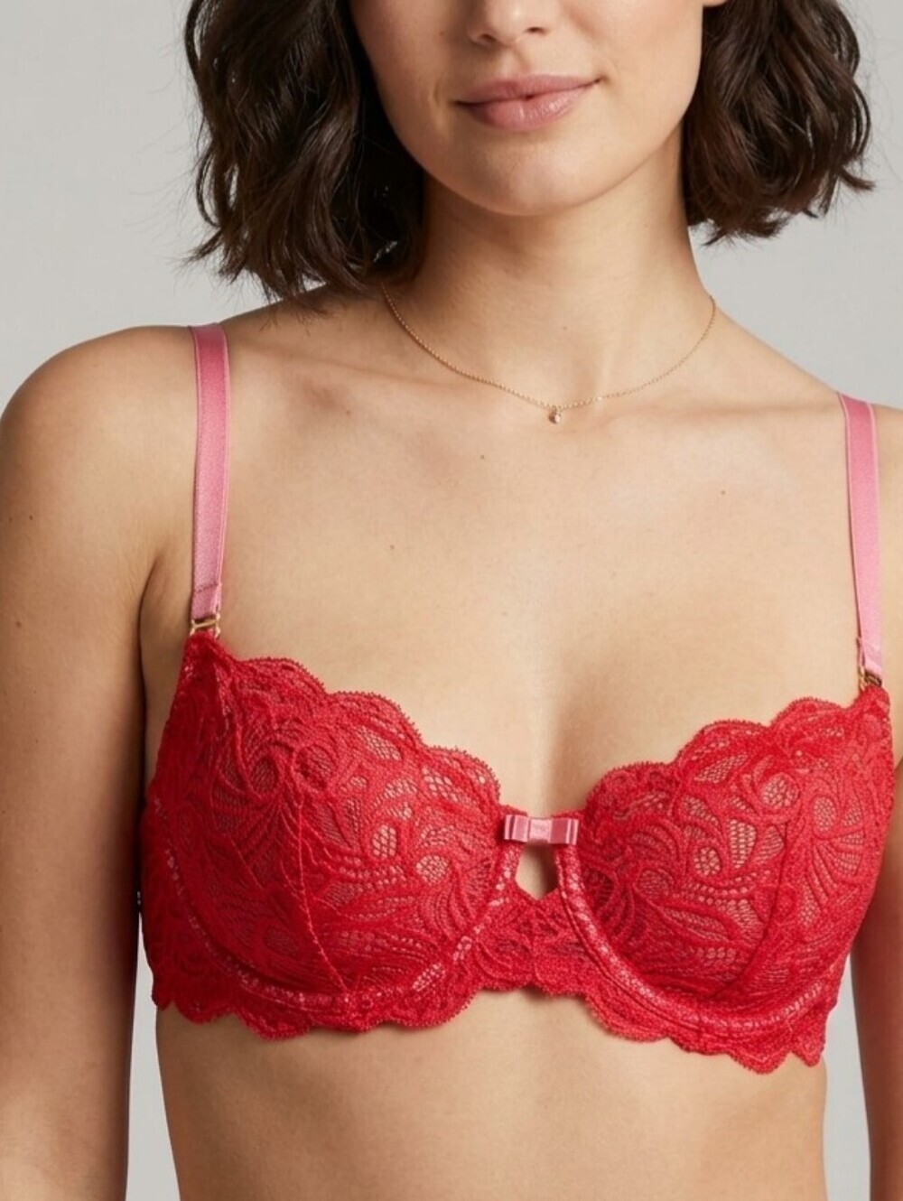 ADORE ME women's bra underwire  Red And Pink Lace 40D